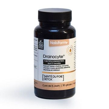 Nat&Form Drainocyte® Detox pentru sănătatea ficatului 30 capsule