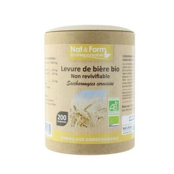 Nat&Form NEREVERSIBIL LEU DE BIERĂ ORGANIC 200 comprimate