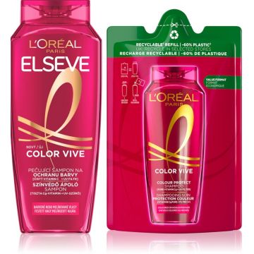 Pachet Sampon Color Vive, 400ml + 250ml, Elseve