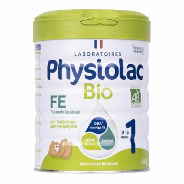 Physiolac 1 Bio Formule dense De 0 A 6 Mois 800g