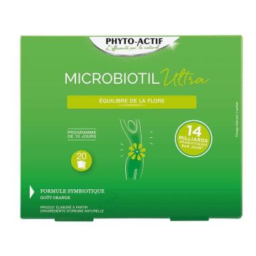 Phyto-Actif Microbiotil Ultra Fermenți lactici Aroma portocalie 20 pliculețe