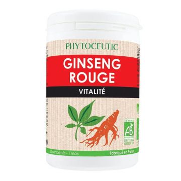 Phytoceutic Organic Red Ginseng Vitalitate 60 Tablete