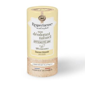 Respectueuse Mon Déodorant Naturel Eficient 48h Bio Delicatețe de migdale pentru pielea sensibilă 50g