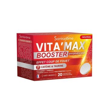 Santarome Vita'max Boost efervescent anti-fatiga Orange 20 comprimate