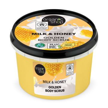 Scrub de corp Milk & Honey, 250ml, Organic Shop