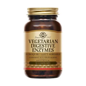 Solgar Enzime digestive vegetariene Digestion Transit 50 comprimate