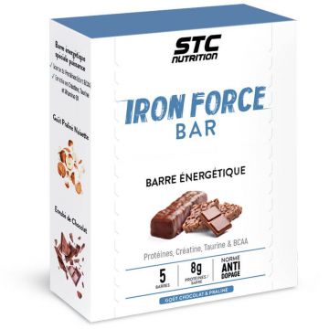 Stc Nutrition Iron Force ciocolată praline batoane soufflé de orez 5 x 50 g