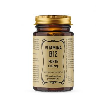 Vitamina B12, 100 comprimate filmate, Laboratoarele Remedia