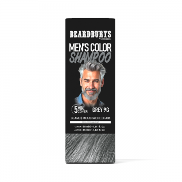 Vopsea semipermanenta pentru par barba si mustata Grey 9G, 75ml, Beardburys