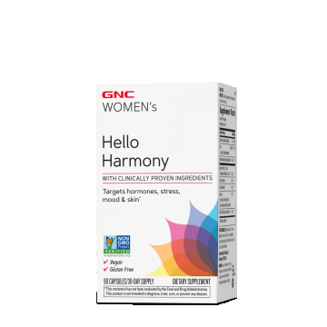 Women's Hello Harmony PMS Formula pentru echilibrul hormonal emotional si elasticitatea pielii, 90 capsule, GNC
