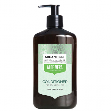 Balsam hidratant cu aloe vera pentru par uscat si lipsit de stralucire, 400ml, Arganicare