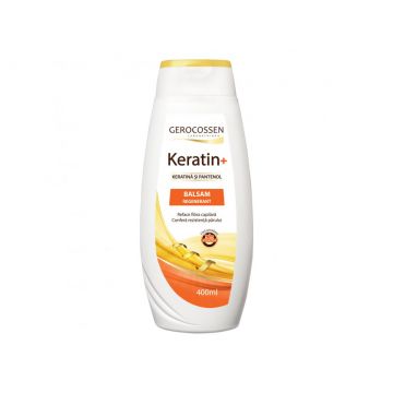 Balsam regenerant cu keratina si pantenol Keratin+, 400ml, Gerocossen