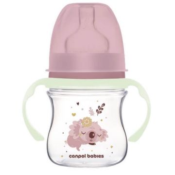 Canpol Biberon, anti-colic EasyStart Sleepy Koala 0m+ 35/236 Roz 120ml