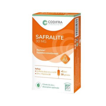 Codifra Safralite 30 mg Starea de spirit și echilibrul emoțional 28 capsule
