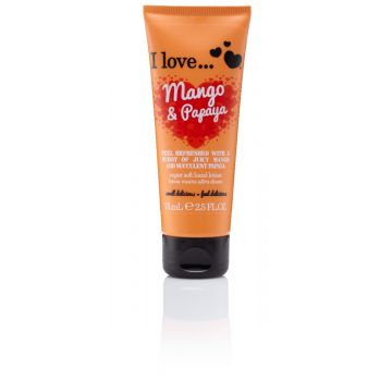 Crema de maini Mango & Papaya, 75ml, I Love Cosmetics