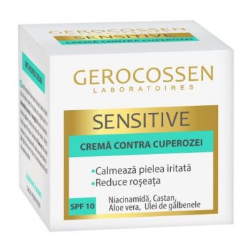 Crema impotriva cuperozei cu SPF10 Sensitive, 50ml, Gerocossen