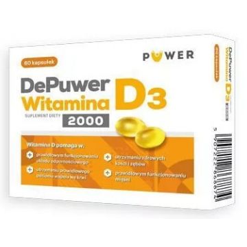 DePuwer, Vitamina D3 2000, 60 capsule