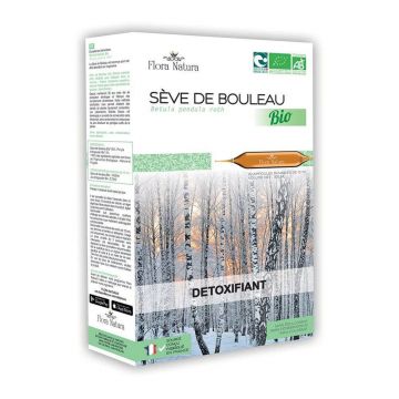 Flora Natura Organic Birch Sap Detoxifiere 20 fiole