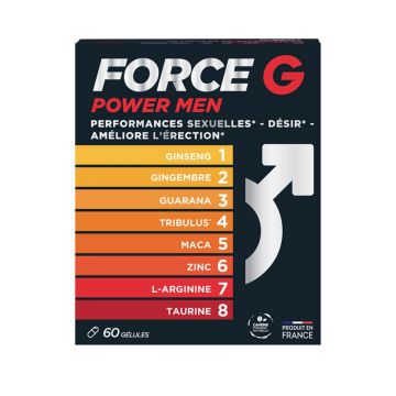 Force G Power Performanță sexuală pentru bărbați, 60 de capsule, Vitavea Santé