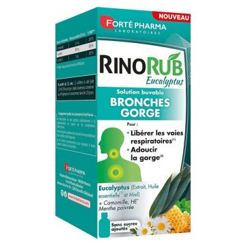 Forté Pharma RinoRub Soluție pentru bronhii și gât Eucalipt 120 ml