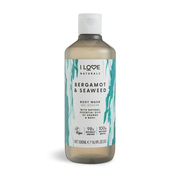Gel de dus Bergamot Seaweed Naturals, 500ml, I Love Cosmetics
