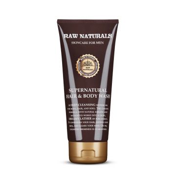 Gel de dus multifunctional pentru corp si par Supernatural, 200 ml, Raw Naturals