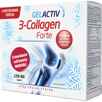 GelActiv 3-Collagen Forte pachet cadou 180 capsule