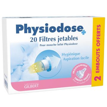 Gilbert Physiodose For Baby Fly 20 filtre de unică folosință + 2 duze