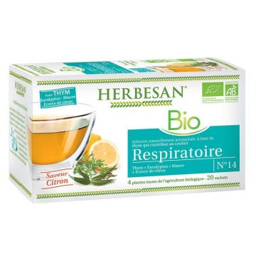 Herbesan Organic Thyme Breath Infusion Lemon Flavoured 20 pliculețe
