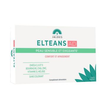 Jaldes Elteans AD piele sensibilă și solicitantă confort și ușurare 60 capsule