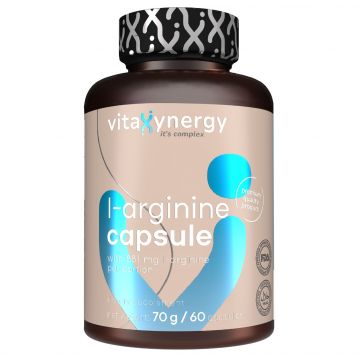 L-arginina, 60 capsule, Vitaxynergy