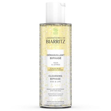 Laboratoires De Biarritz Demachiant bifazic de curățare pentru ochi și buze sensibile 125 ml