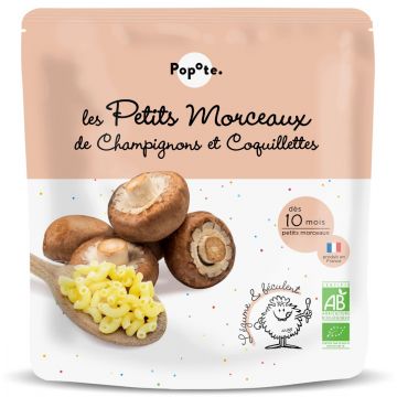 Mancare cu ciuperci si paste 10 luni+ Bio, 190g, Popote