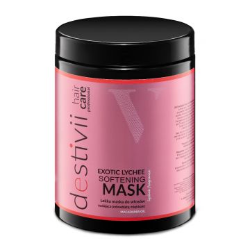 Masca de par Exotic Lychee cu efect nutritiv, 1000ml, Destivii