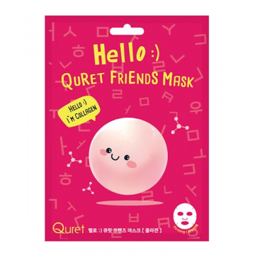 Masca fata cu colagen Hello Friends, 25g, Quret