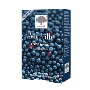 New Nordic Blueberry 30 de tablete pentru sănătatea ochilor