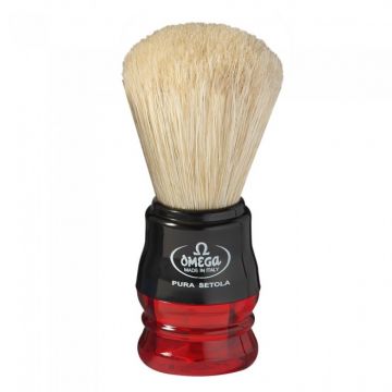 Pamatuf pentru barbierit rosu, 1 bucata, Omega Brush