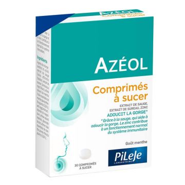 Pileje Azéol Comprimate de supt Azeol X30 cu aromă de mentă Goût Menthe x30
