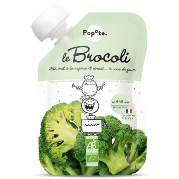 Piure cu Brocoli 4-6 luni Bio, 120g, Popote