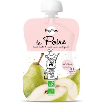 Piure de pere 4-6 luni Bio, 120g, Popote