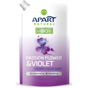 Rezerva sapun lichid cremos Passion Flower&Violet, 400ml, Apart