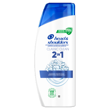 Sampon pentru par normal anti-matreata Classic Clean 2 in 1, 625ml, Head&Shoulders