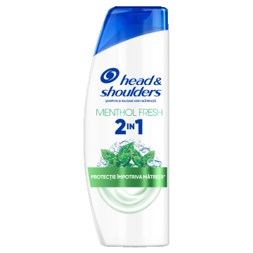 Sampon pentru par normal Menthol 2 in 1, 400ml, Head&Shoulders