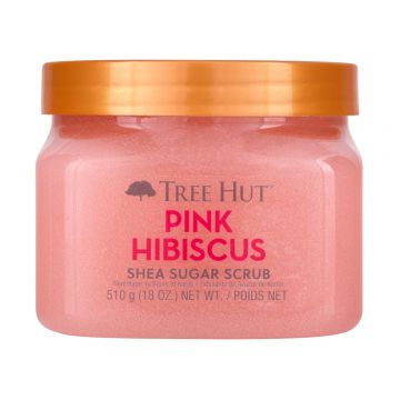 Scrub de corp Pink Hibiscus Shea Sugar, 510g, Tree Hut