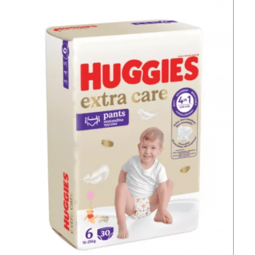 Scutece Extra Care  Nr. 6, 15-25 kg, 30 buc, Huggies