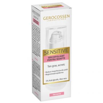 Ser exfoliant pentru noapte Sensitive, 30ml, Gerocossen
