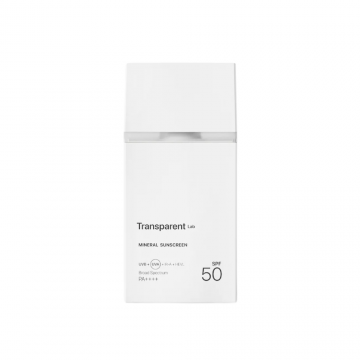 Serum cu filtru mineral si protectie solara SPF50 Mineral Sunscreen, 100ml, Transparent Lab