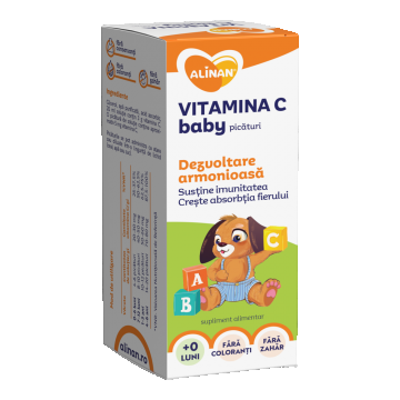 Solutie Vitamina C baby Alinan, 20ml, Fiterman