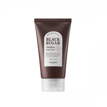 Spuma exfolianta cu zahar negru, 180g, Skinfood