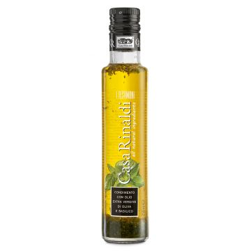 Ulei de masline extravirgin aromatizat cu busuioc, 250ml, Casa Rinaldi